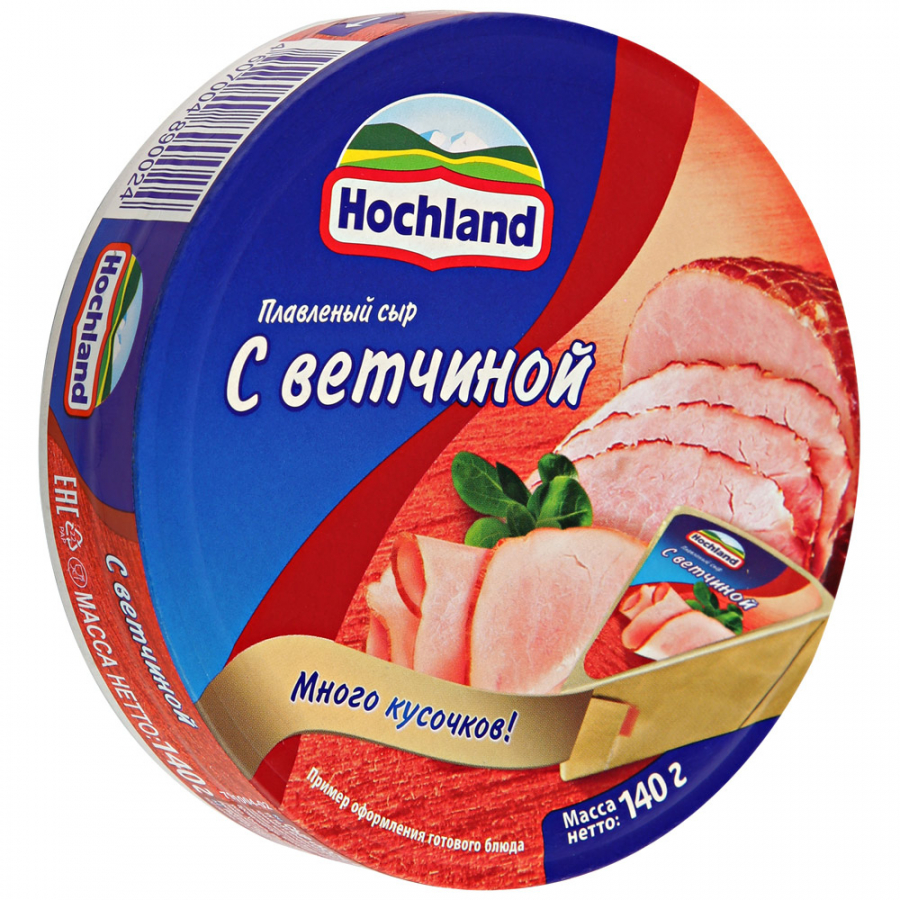 Hochland с ветчиной сыр плавленый 140г Hochland с ветчиной сыр плавленый 140г