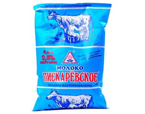 Пискаревский МПЗ молоко Пискаревское 2.5% пакет 0.9л Пискаревский МПЗ молоко Пискаревское 2.5% пакет 0.9л