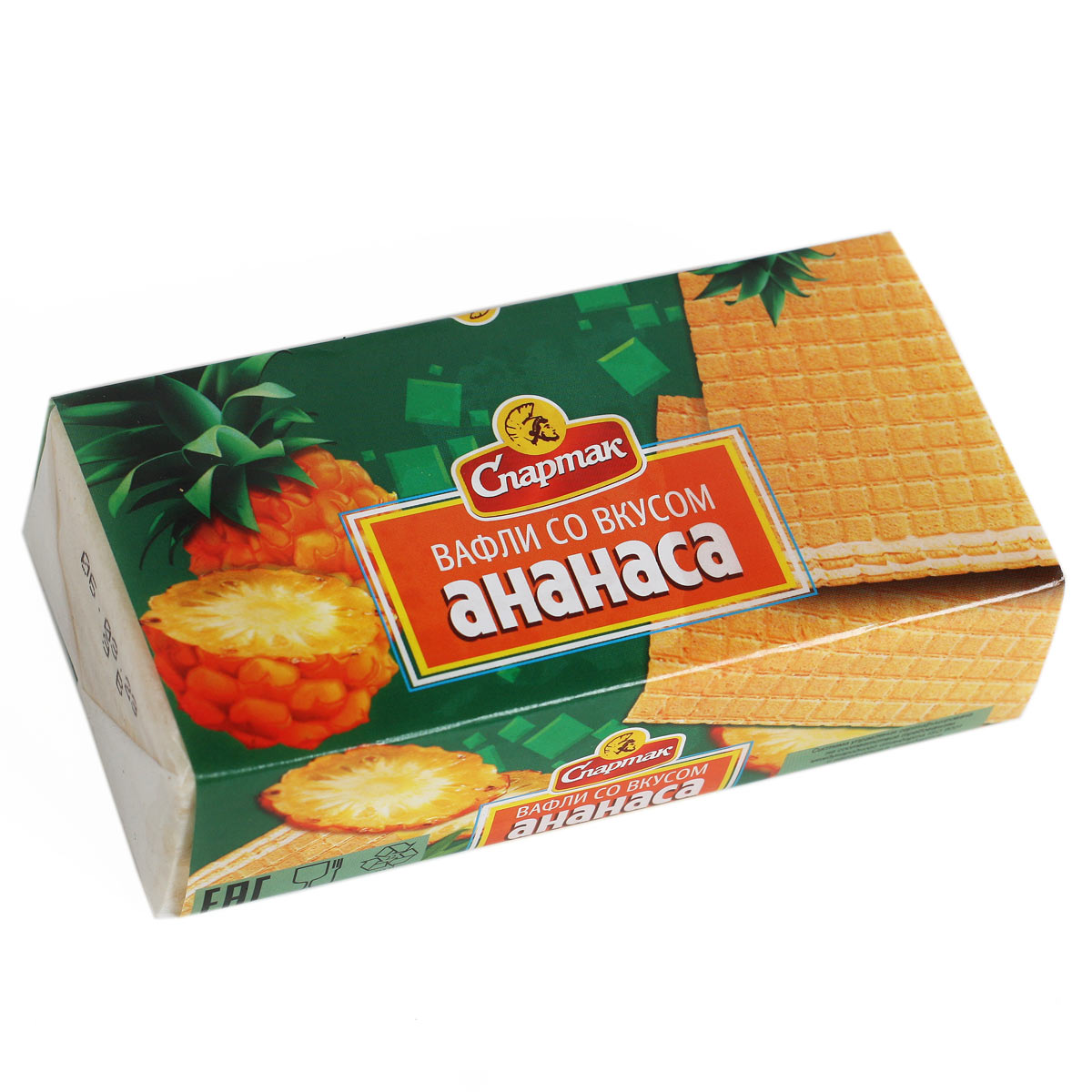 СПАРТАК Вафли со вкусом ананаса 100г СПАРТАК Вафли со вкусом ананаса 100г