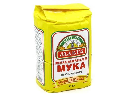 Макфа мука пшеничная высшего сорта 2кг Макфа мука пшеничная высшего сорта 2кг