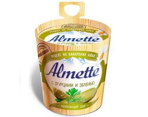 Творожный сыр Альметте ALMETTE с огурцами 150г Творожный сыр Альметте ALMETTE с огурцами 150г