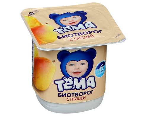 ТЕМА Биотворог Груша 4,2%, 100г ТЕМА Биотворог Груша 4,2%, 100г