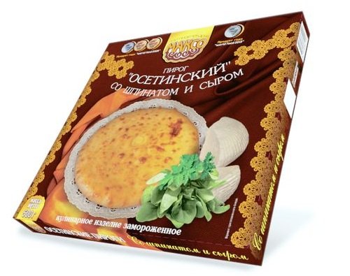 Максо Пирог Осетинский с сыром и шпинатом, 500 гр. Максо Пирог Осетинский с сыром и шпинатом, 500 гр.